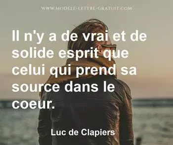 Citation de Luc de Clapiers