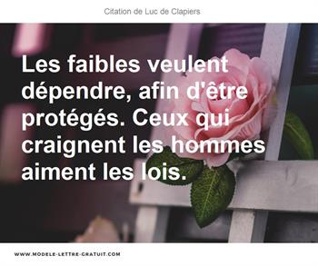Citations Luc de Clapiers