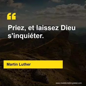 Citation Martin Luther