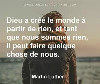 Citation de Martin Luther