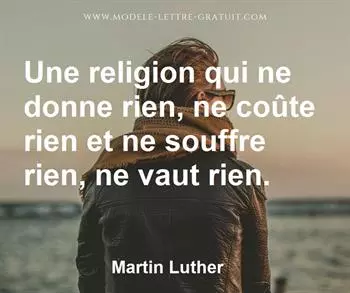 Citation de Martin Luther