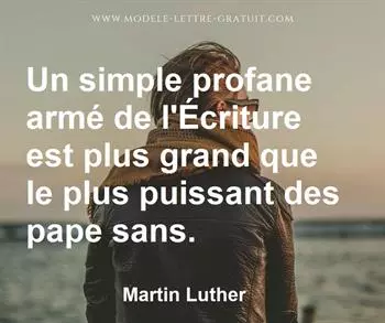 Citation de Martin Luther