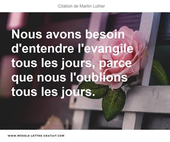 Citations Martin Luther