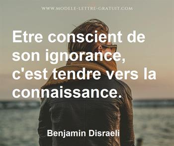 Citation de Benjamin Disraeli
