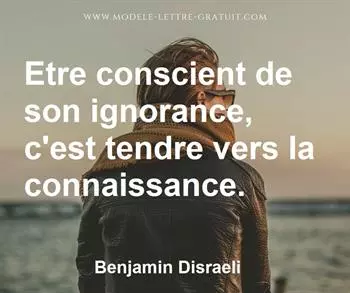 Citation de Benjamin Disraeli