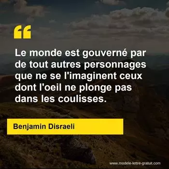 Citation Benjamin Disraeli