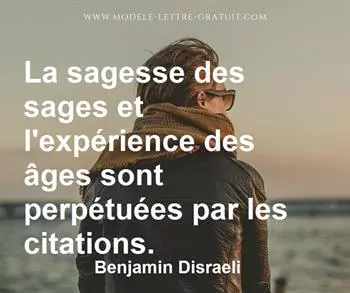 Citation de Benjamin Disraeli
