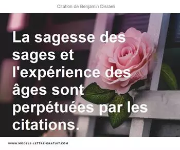 Citations Benjamin Disraeli