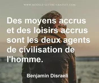 Citation de Benjamin Disraeli