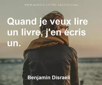 Citation de Benjamin Disraeli