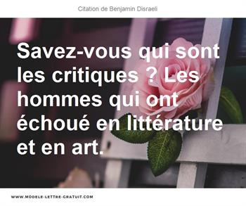 Citations Benjamin Disraeli