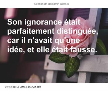 Citations Benjamin Disraeli