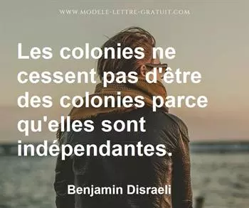 Citation de Benjamin Disraeli
