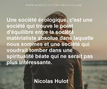 Citation de Nicolas Hulot