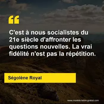 Citation Ségolène Royal