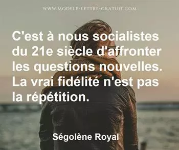 Citation de Ségolène Royal