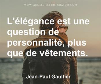 Citation de Jean-Paul Gaultier