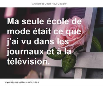 Citations Jean-Paul Gaultier