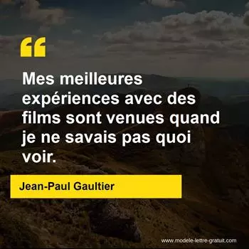 Citation Jean-Paul Gaultier