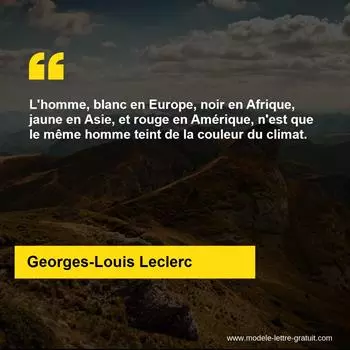 Citation Georges-Louis Leclerc