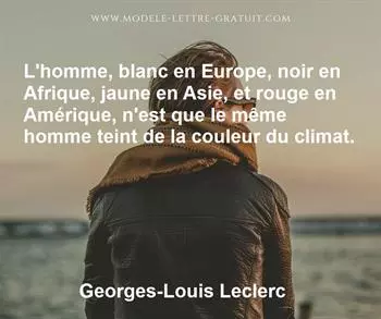 Citation de Georges-Louis Leclerc