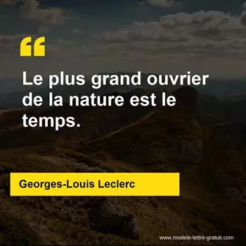 Citation Georges-Louis Leclerc