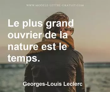 Citation de Georges-Louis Leclerc