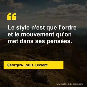 Citation Georges-Louis Leclerc