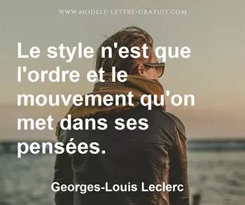 Citation de Georges-Louis Leclerc