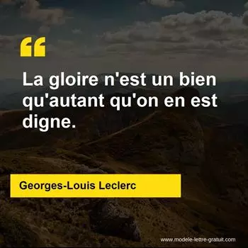 Citation Georges-Louis Leclerc