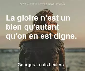 Citation de Georges-Louis Leclerc
