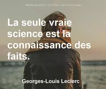 Citation de Georges-Louis Leclerc