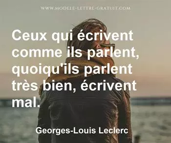 Citation de Georges-Louis Leclerc
