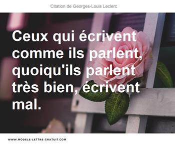 Citations Georges-Louis Leclerc