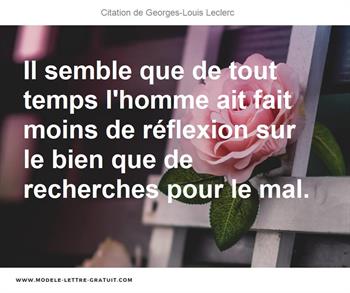 Citations Georges-Louis Leclerc