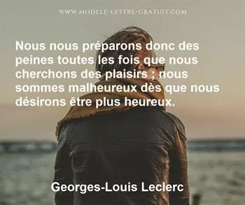 Citation de Georges-Louis Leclerc