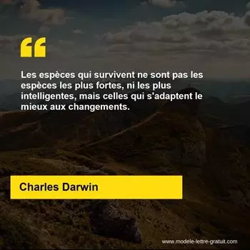 Citation Charles Darwin