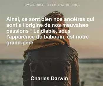 Citation de Charles Darwin