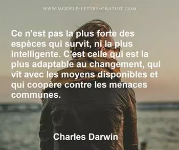 Citation de Charles Darwin