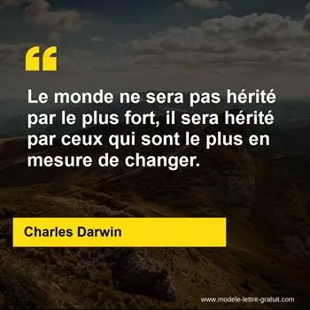 Citation Charles Darwin
