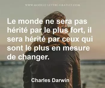 Citation de Charles Darwin