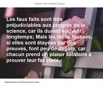 Citations Charles Darwin