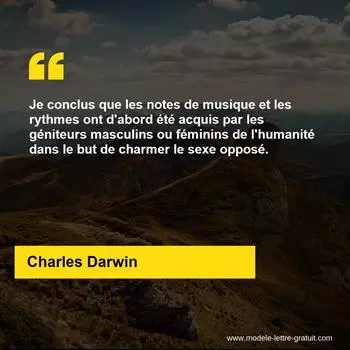 Citation Charles Darwin