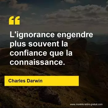 Citation Charles Darwin