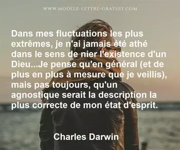 Citation de Charles Darwin