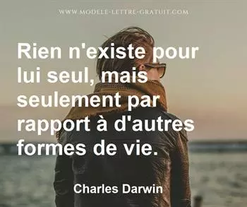 Citation de Charles Darwin