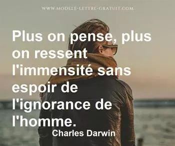 Citation de Charles Darwin