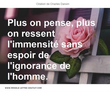 Citations Charles Darwin