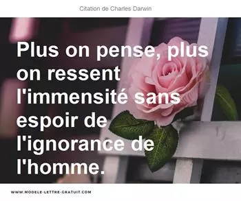 Citations Charles Darwin