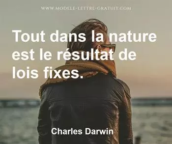 Citation de Charles Darwin